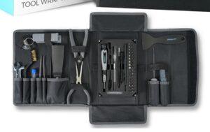 a picture of a 3d printing toolkit in a nice canvas pouch